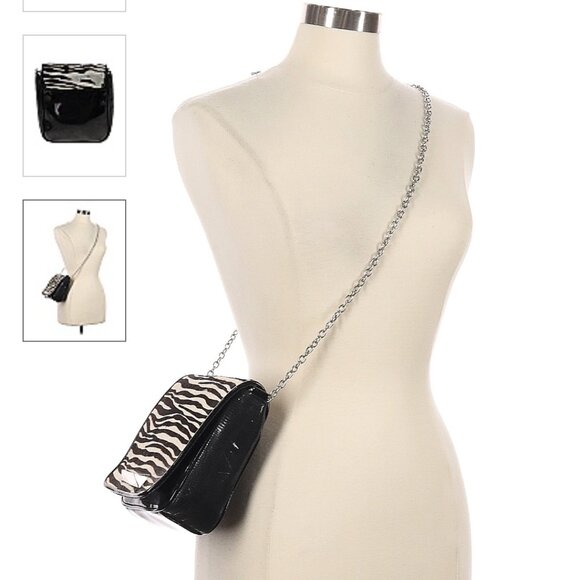 NWT WHITE HOUSE BLACK MARKET WHBM Women's Zebra Crossbody Bag - Picture 3 of 3